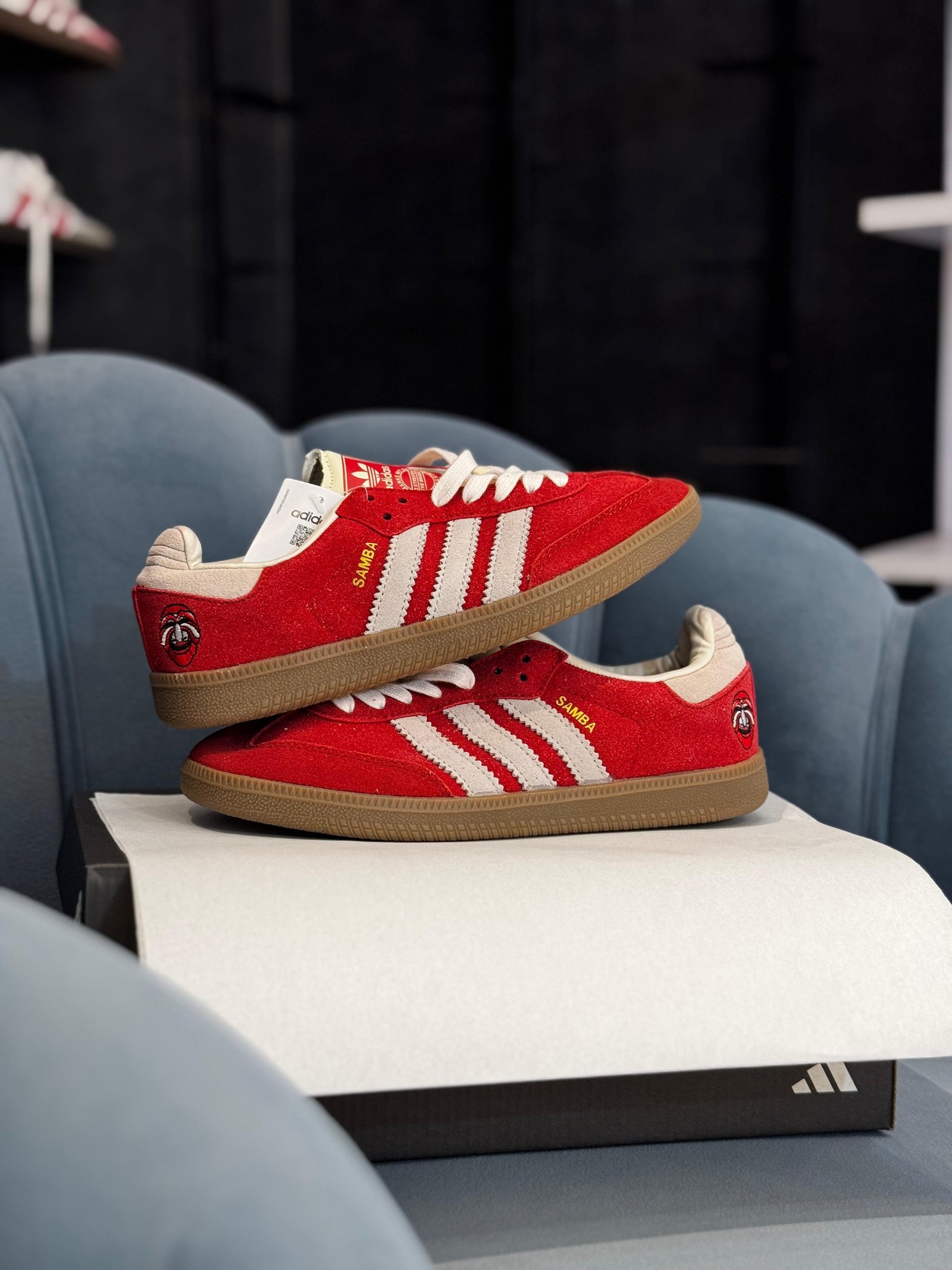 ADIDAS ORIGINALS SAMBA ‘’BETTER SCARLET OFF WHITE’’