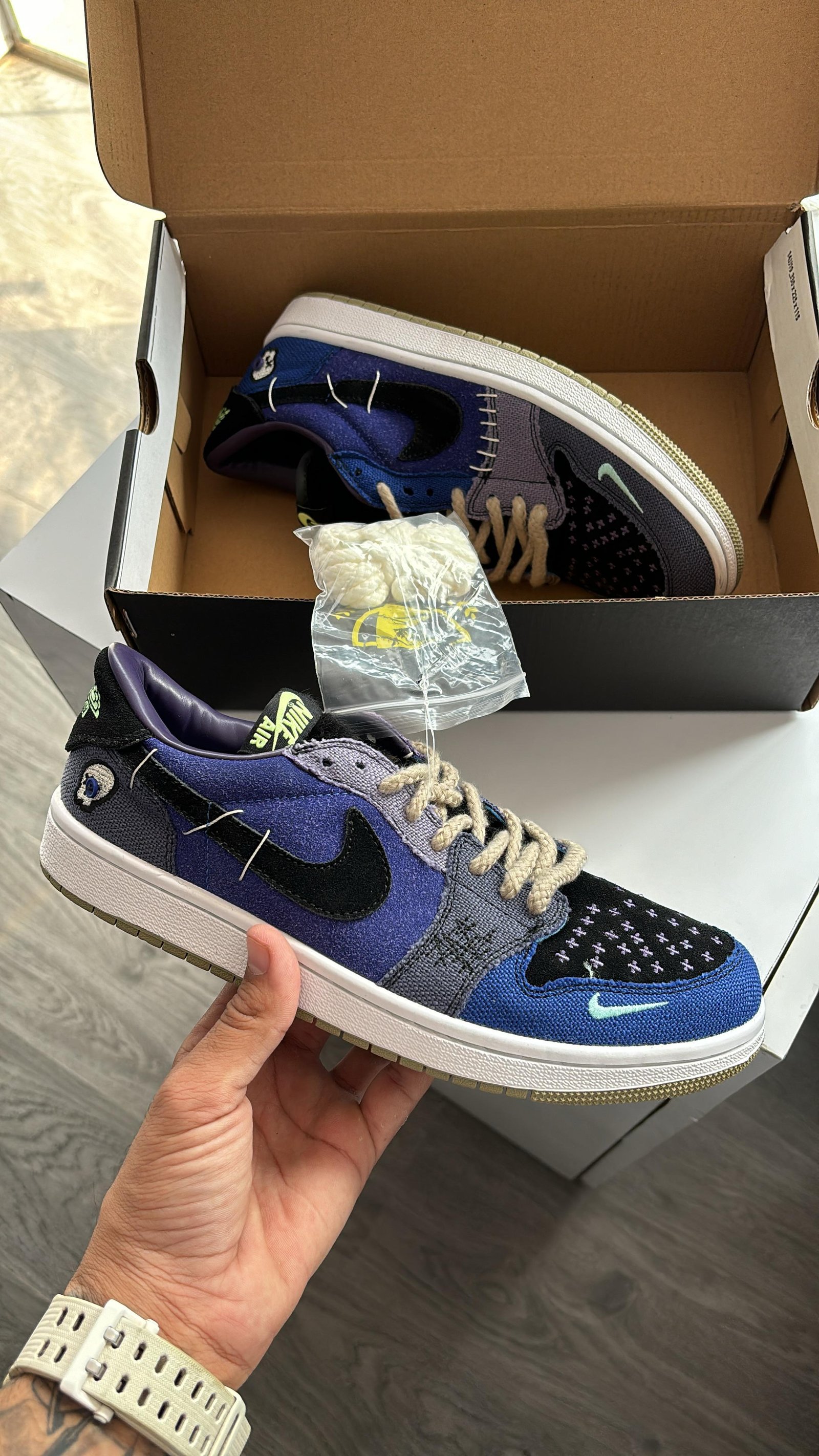JORDAN CUT LOW VOODOO BLUE