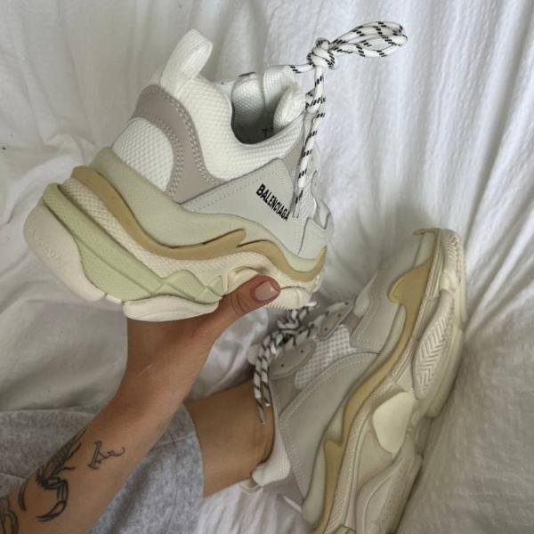 BALENCIAGA TRIPLE'S "CREAM WHITE"