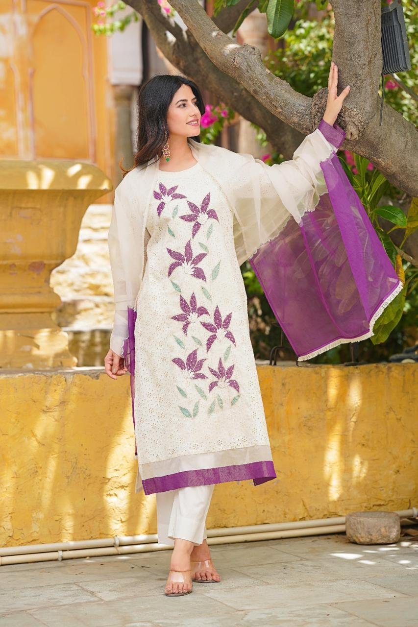KURTI WITH PANTS AND DUPPATA