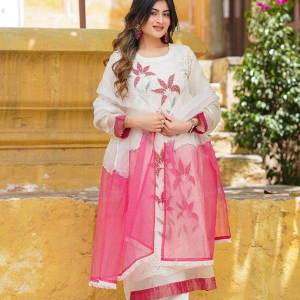 KURTI WITH PANTS AND DUPPATA