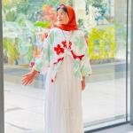 GOWN WITH OVERSIZED SHRUG